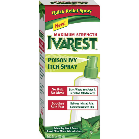 Ivarest Poison Ivy Itch Spray, 3.4 Ounce