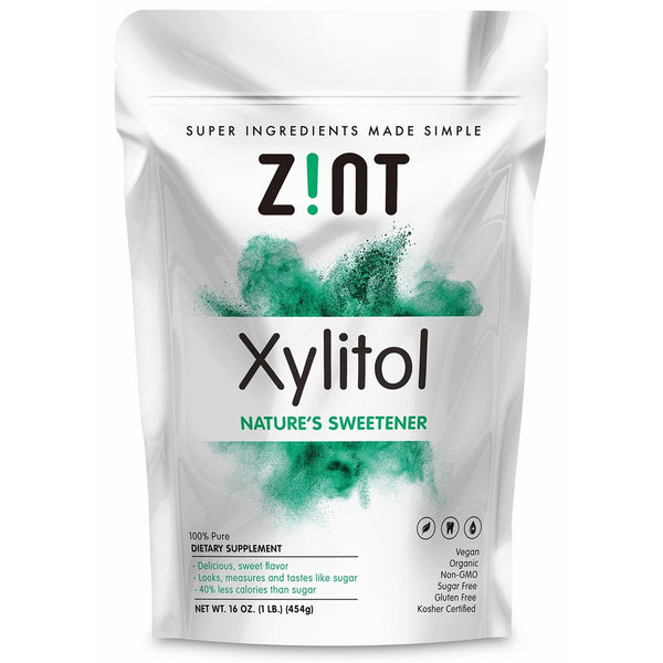 Zint Xylitol: Non-GMO, All-Natural Sweetener and Sugar Substitute (1 lb)