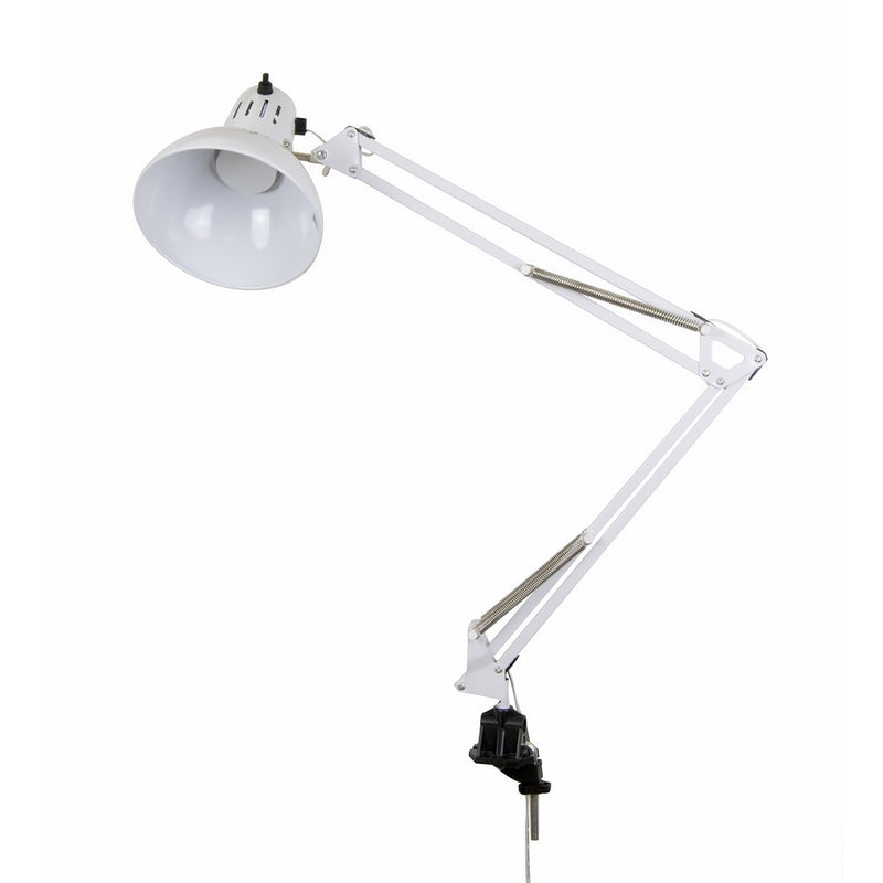 LED Swing Arm Lamp in White 12039