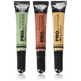 L.A. Girl Pro Conceal Set Orange, Yellow, Green Correctors