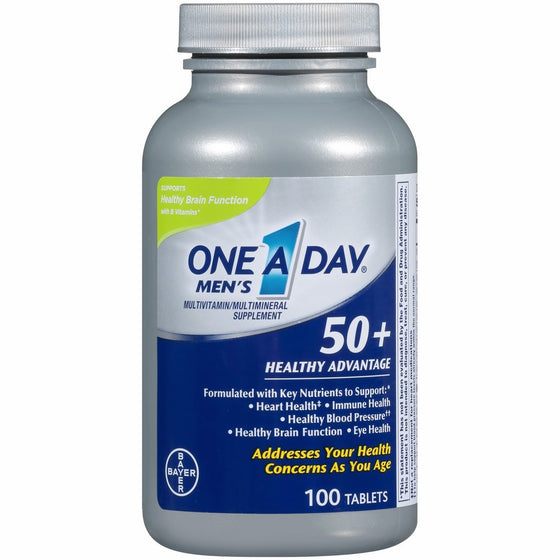 One A Day Men's 50 Healthy Advantage Multivitamin, 100 Count