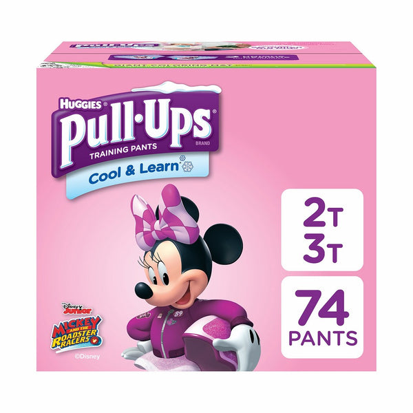 Pull-Ups Cool & Learn Potty Training Pants for Girls, 2T-3T (18-34 lb.), 74 Ct. (Packaging May Vary)