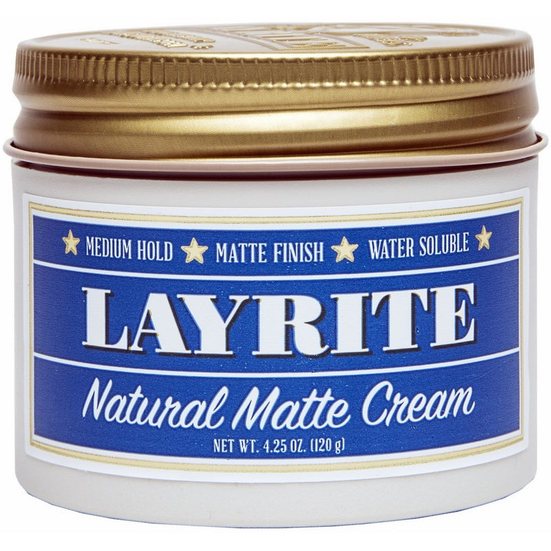 Layrite Natural Matte Cream Pomade, 4.25 oz.