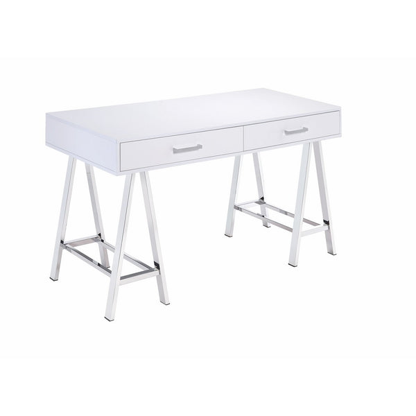 Acme Furniture Acme 92229 Coleen Desk, White & Chrome, One Size