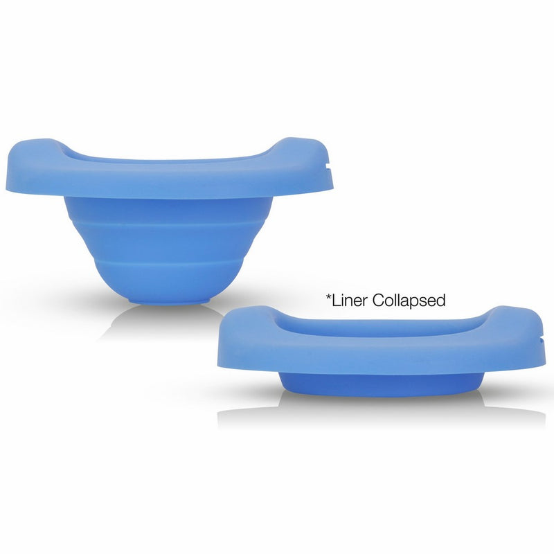 Kalencom Potette Plus Collapsible Reusable Liner For Home Use With The 2-in-1 Potette Plus Potty (sold separately) (Blue)