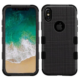 iPhone X Case, Mybat Blazer Dual Layer [Shock Absorbing] Protection Hybrid PC/TPU Rubber Case Cover For Apple iPhone X, Gray/Black