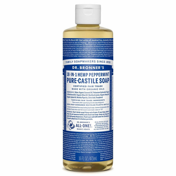 Dr. Bronner's, Liquid Soap, Peppermint Hemp, 16 oz