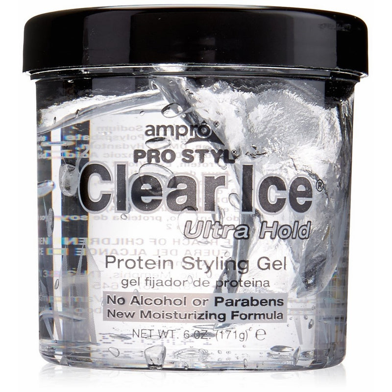 Ampro Style Clear Ice Protein Hair Styling Gel, 6 Ounce