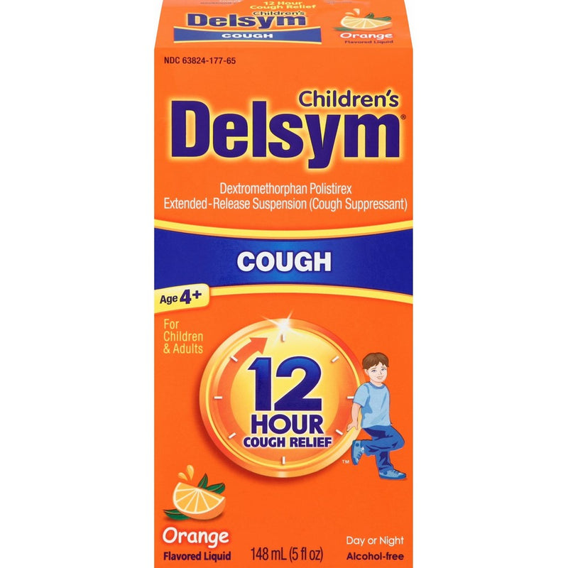 Delsym Children's 12 Hr Cough Relief Liquid, Orange, 5oz