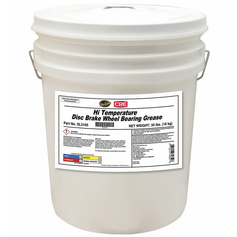 Sta-Lube SL3165 Hi Temperature Disc Brake Wheel Bearing Grease, 35 Lbs