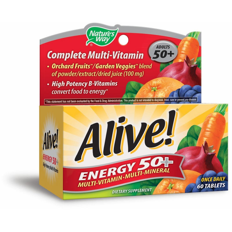 Nature's Way Alive! Energy 50 without Iron, 60 Count