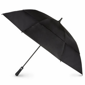 totes Auto Open Vented Golf Stick Umbrella, Black, One Size