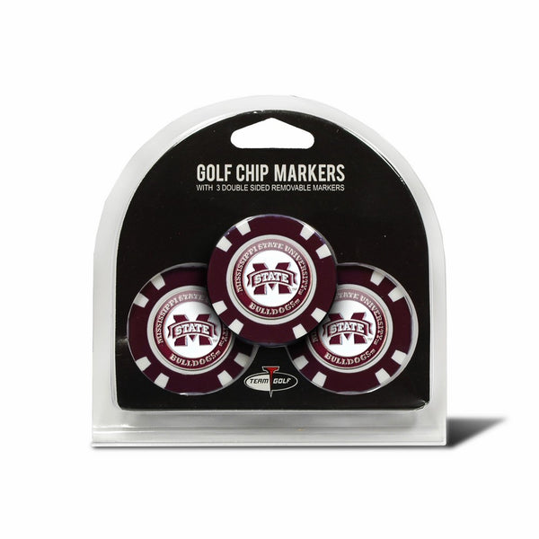 NCAA Mississippi State Bulldogs 3 Pack Golf Chip Ball Markers