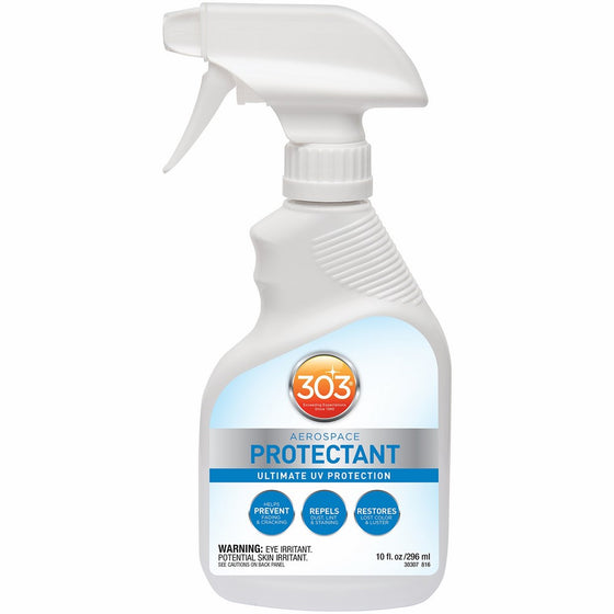 303 (30307-12PK) UV Protectant Spray for Vinyl, Plastic, Rubber, Fiberglass, Leather & More – Dust and Dirt Repellant - Non-Toxic, Matte Finish, 10 Fl. oz., (Pack of 12)