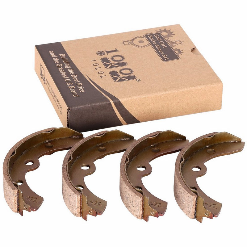 10L0L Set of 4 Golf Cart 1011463 BRAKE SHOES for Club Car G&E 1981-1994