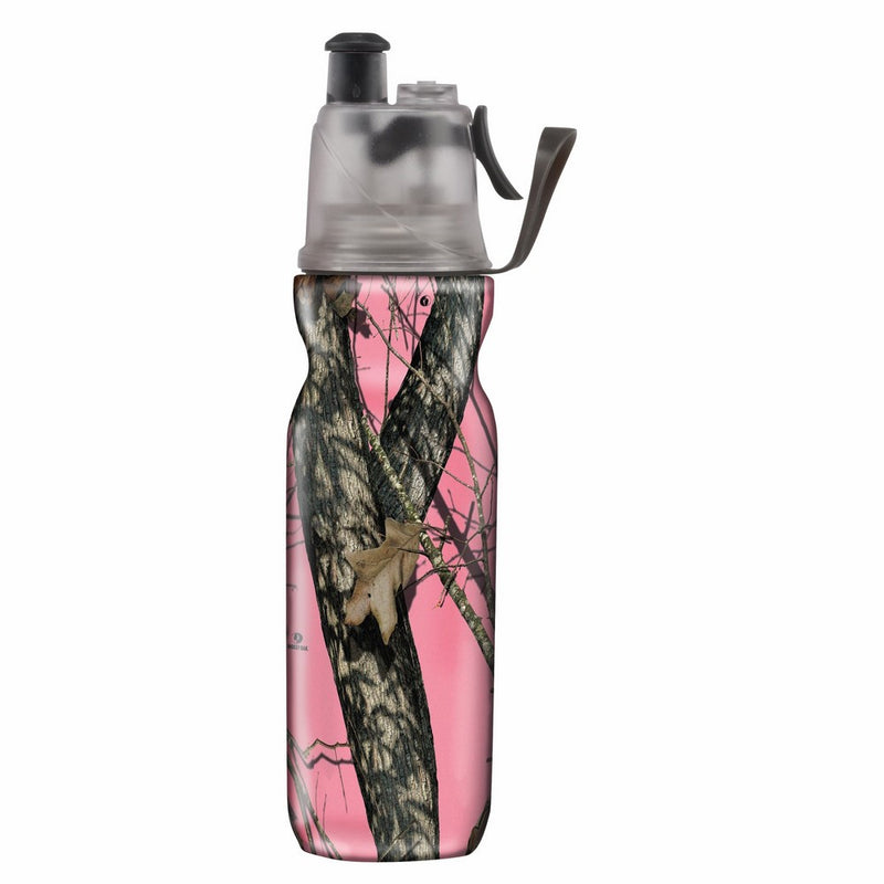 O2COOL ArcticSqueeze Insulated Mist 'N Sip Squeeze Bottle 20 oz., Mossy Oak Break-Up Pink