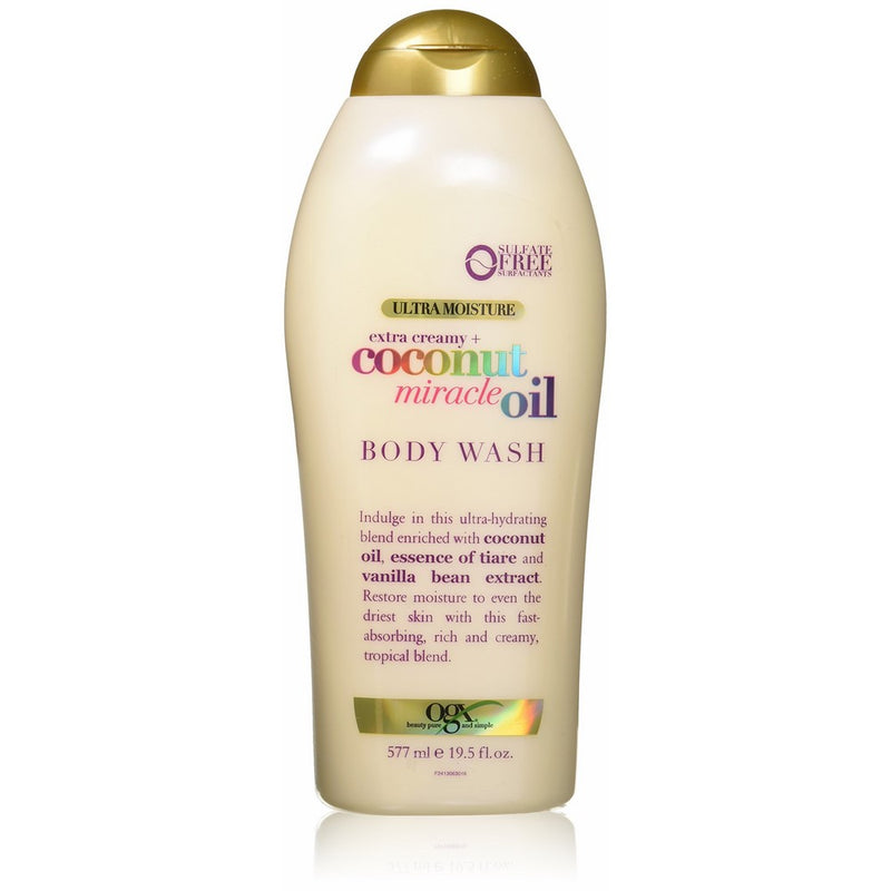 OGX Extra Creamy Coconut Miracle Oil Ultra Moisture Body Wash, 19.5 Ounce