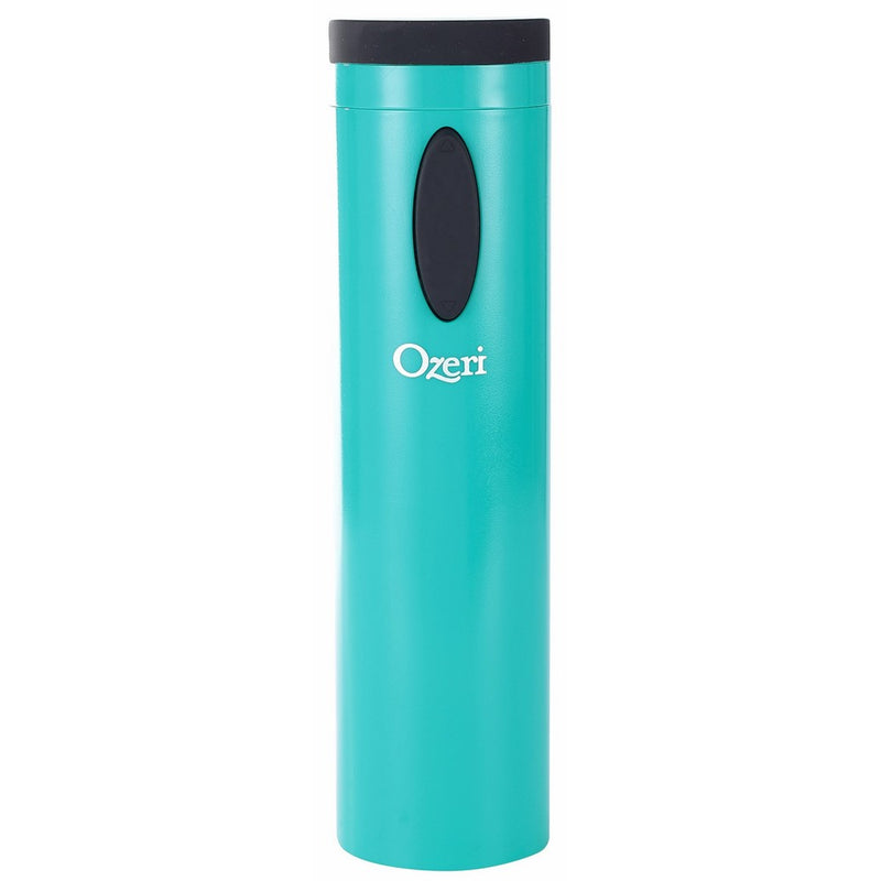 Ozeri OW08A-T Fascina Electric Wine Bottle Opener and Corkscrew, Teal Blue