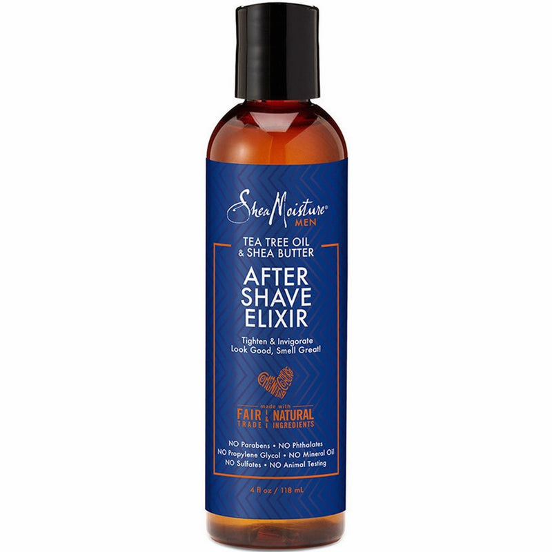 Shea Moisture Tea Tree Oil & Shea Butter After Shave Elixir for Men, 4 Ounce