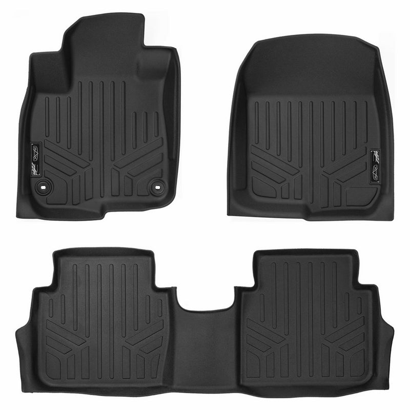 SMARTLINER Floor Mats 2 Row Liner Set Black for 2017-2018 Honda CR-V