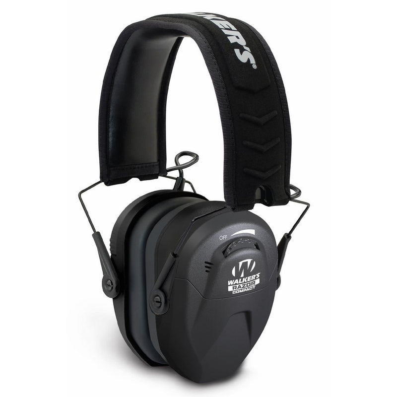 Walker's Razor Slim COMPACT for Youth and Women Electronic Hearing Protection Muff with Sound Amplification and Suppression. Protect It Or Lose It!