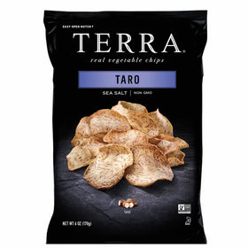 Terra Taro Vegetable Chips with Sea Salt, 6 oz. (Pack of 12)