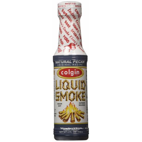 Colgin Liquid Smoke, All Natural Pecan, 4 Ounce Bottle