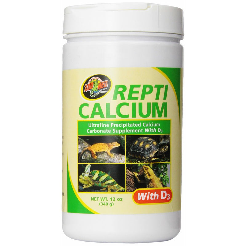 Zoo Med Reptile Calcium with Vitamin D3, 12-Ounce