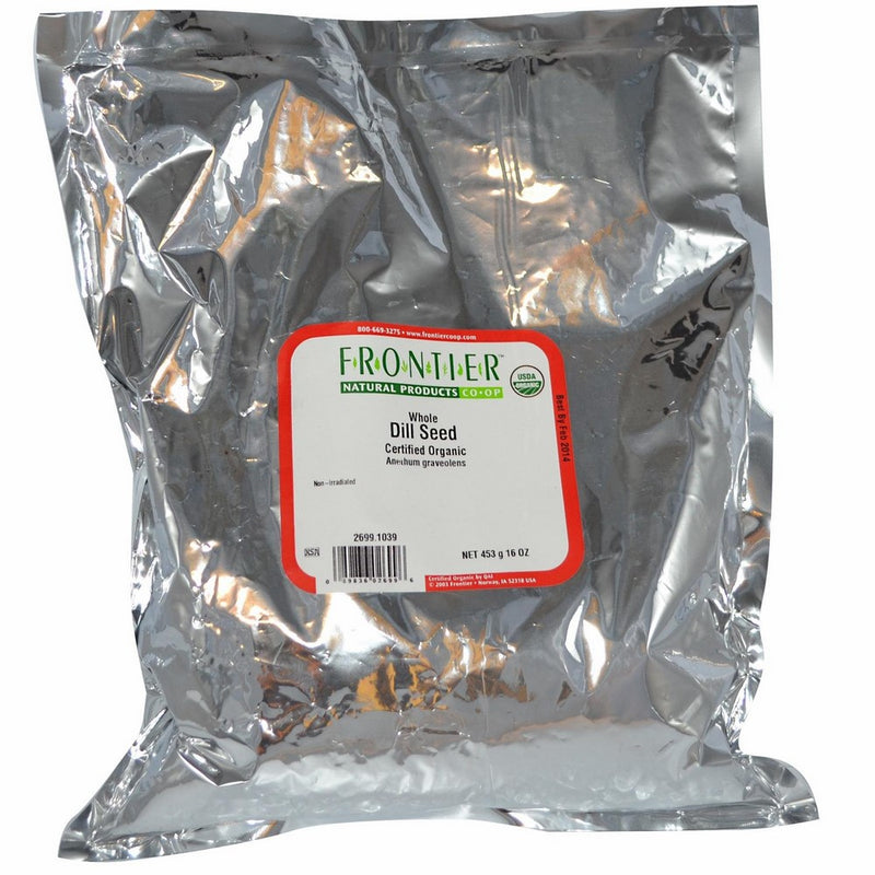 Frontier Natural Products Organic Dill Seed Whole -- 1 lb