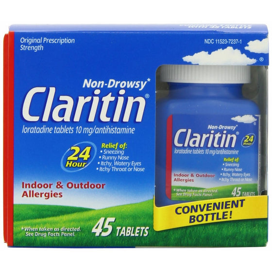 Claritin Allergy 24 Hour Tablets, 10 mg, 45-Tablets