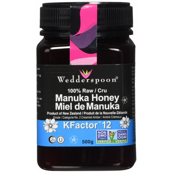 Wedderspoon Raw Premium Kfactor 12 Manuka Honey, 17.6 Ounce