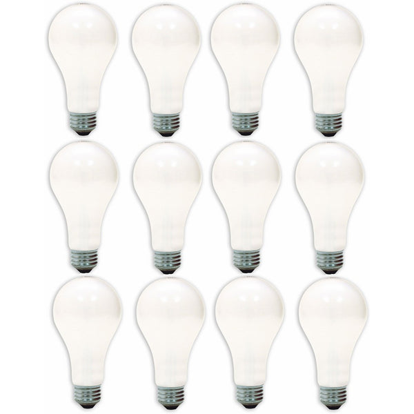 GE Lighting 97482-12 50/200/250-Watt A21 3-Way Soft White Light Bulb, 12-Pack