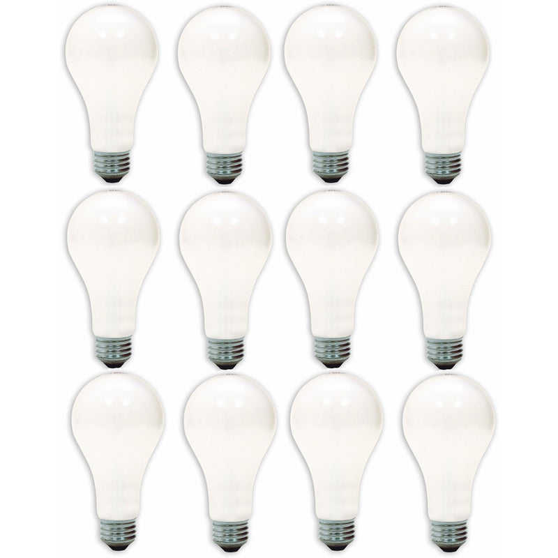 GE Lighting 97482-12 50/200/250-Watt A21 3-Way Soft White Light Bulb, 12-Pack