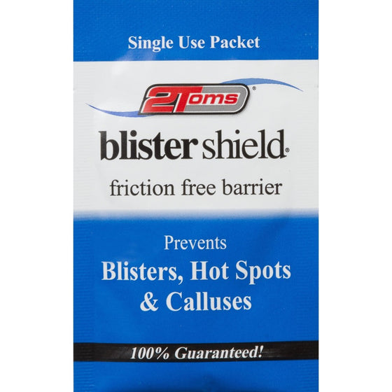 2Toms BlisterShield (Travel Size) - Advanced Waterproof Blister Protection - Prevents Blisters, Hot Spots, Calluses (10 Pack)