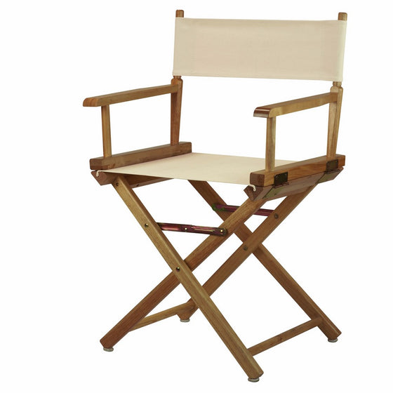 Casual Home 18" Director's Chair Natural Frame with Wheat Canvas