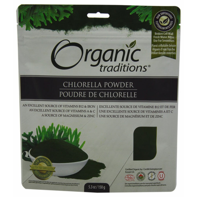 Organic Traditions Organic Powder, Chlorella, 5.3 Ounce