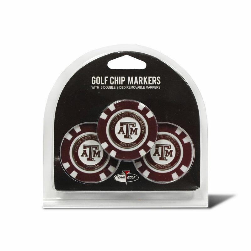 NCAA Texas A&M Aggies 3 Pack Golf Chip Ball Markers