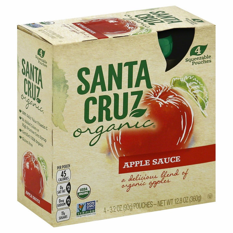 Santa Cruz Organic Apple Sauce Cups, 3.2 oz