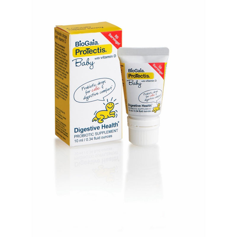 BioGaia Probiotics Drops With Vitamin D for Baby, Infants, Newborn and Kids Colic, Spit-Up, Constipation and Digestive Comfort, 1 Pediatrician Recommended Probiotic for Colic, 10 ML, 0.34 oz, 1 Pack