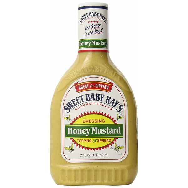 Sweet Baby Rays Honey Mustard Dressing Topping and Spread, 32 Fluid Ounce