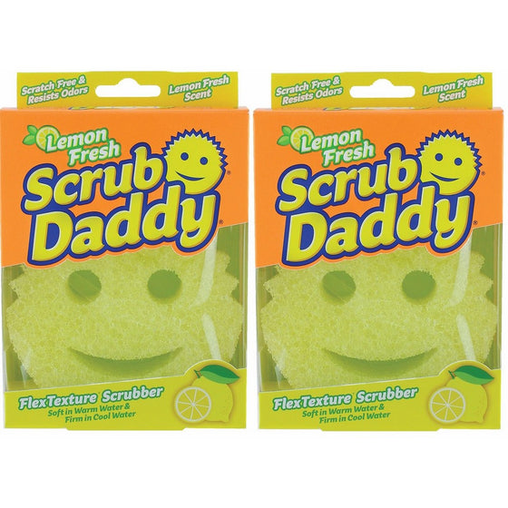 Scrub Daddy - Scratch Free Sponge with Fresh Lemon Scent - (2 Pack)