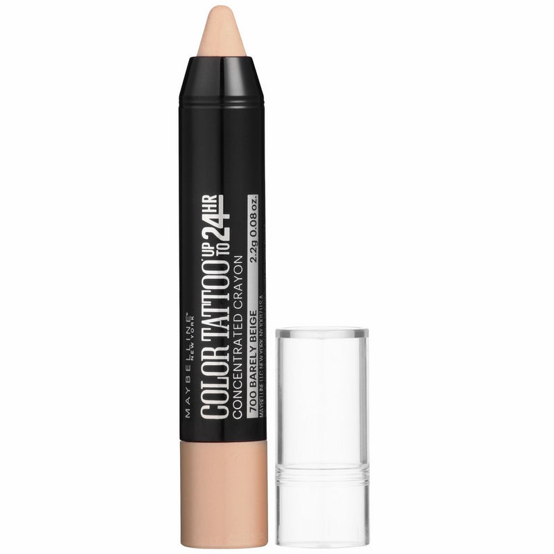 Maybelline Eyestudio ColorTattoo Concentrated Crayon,700 Barely Beige, 0.08 oz.