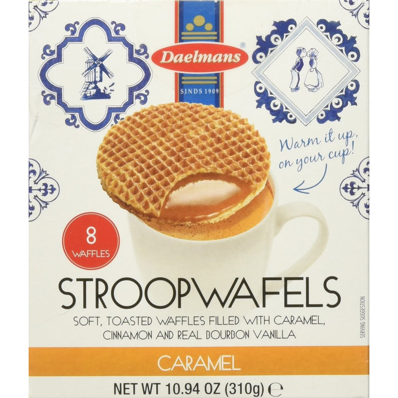 Daelmans Caramel Stroopwafels 8 count waffles 10.94 ounce Pack Of 3