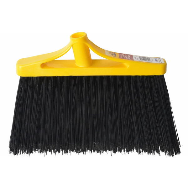 Bristles 4055H Angle Broom Head Only Replacement Flagged Poly Bristles, Large, Black, Pack of 1