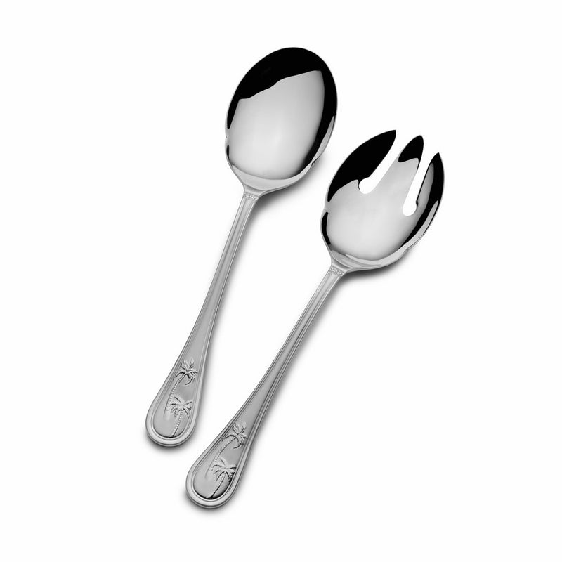 Towle Living 5201296 Palm Breeze Stainless Steel 2-Piece Serving Set