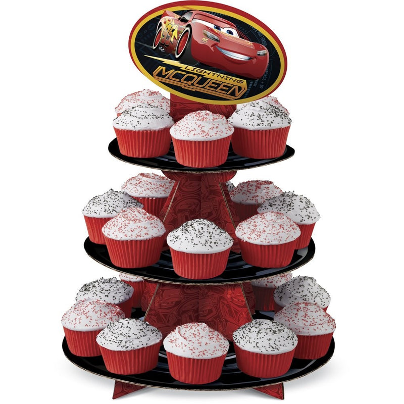 Wilton 1512-7110 Disney Pixar Cars 3 3 Cupcake Stand, Assorted