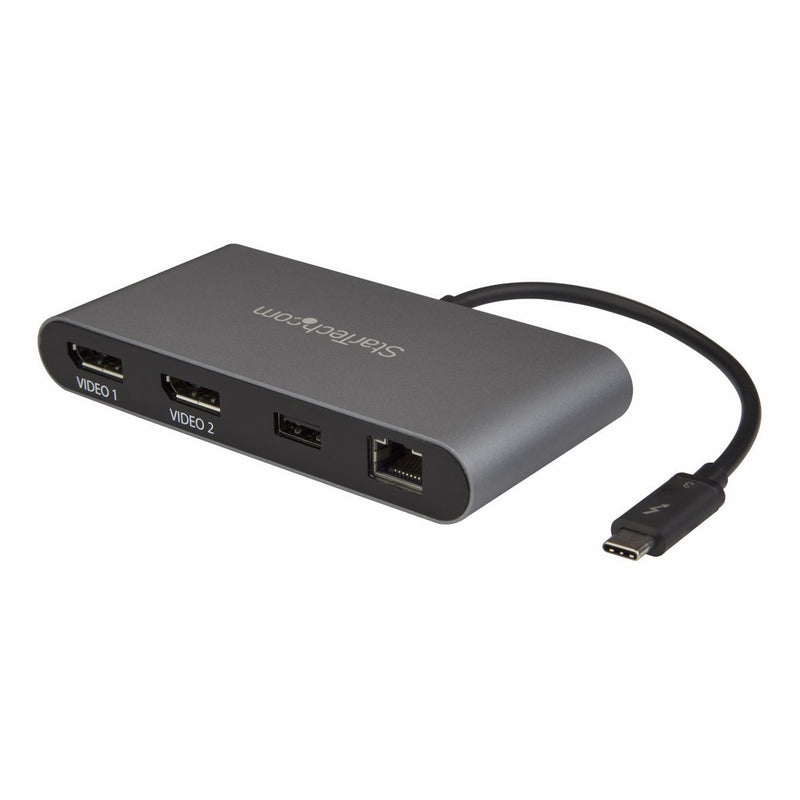 StarTech.com Thunderbolt 3 Dock - Mini - Mac/Windows - 4K 60Hz - Dual DisplayPort - Laptop Docking Station - USB C Docking Station