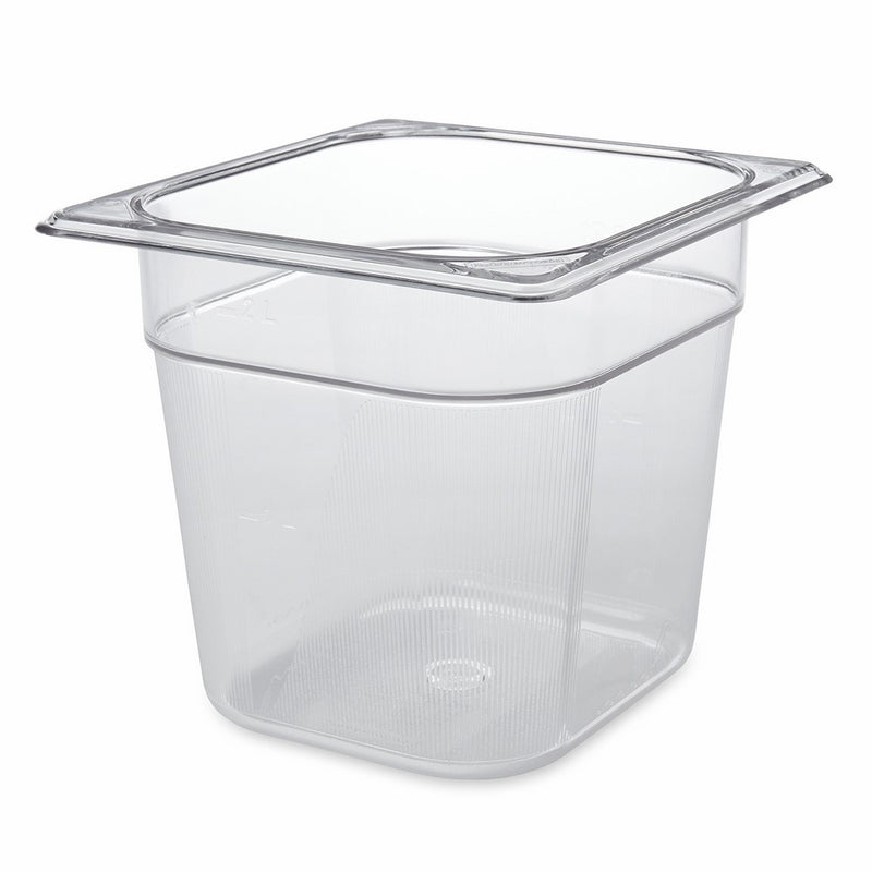 Rubbermaid Commercial Products 1/6 Size 2-1/2-Quart Cold Food Pan (FG106P00CLR)