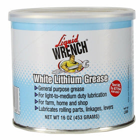 Liquid Wrench L666 White Lithium Grease - 16 oz.