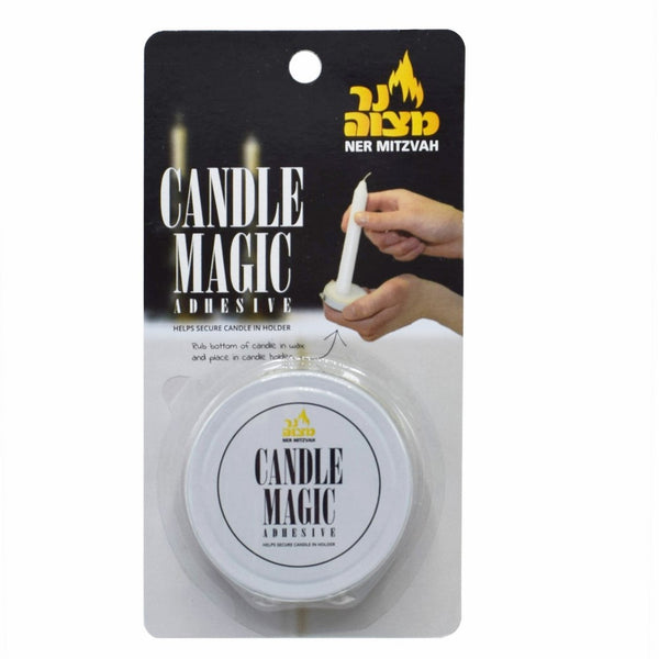 Candle Adhesive Glue - Soft Wax Past - Helps Secure Candles in Holder - by Ner Mitzvah